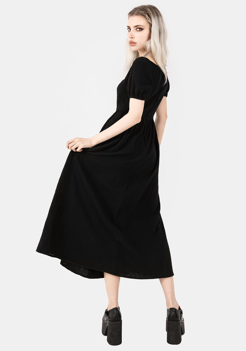 Alder Cotton Detail Midaxi Dress