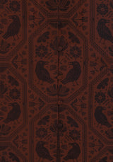 Annabel Raven Print Button Up Midi Dress - Rust