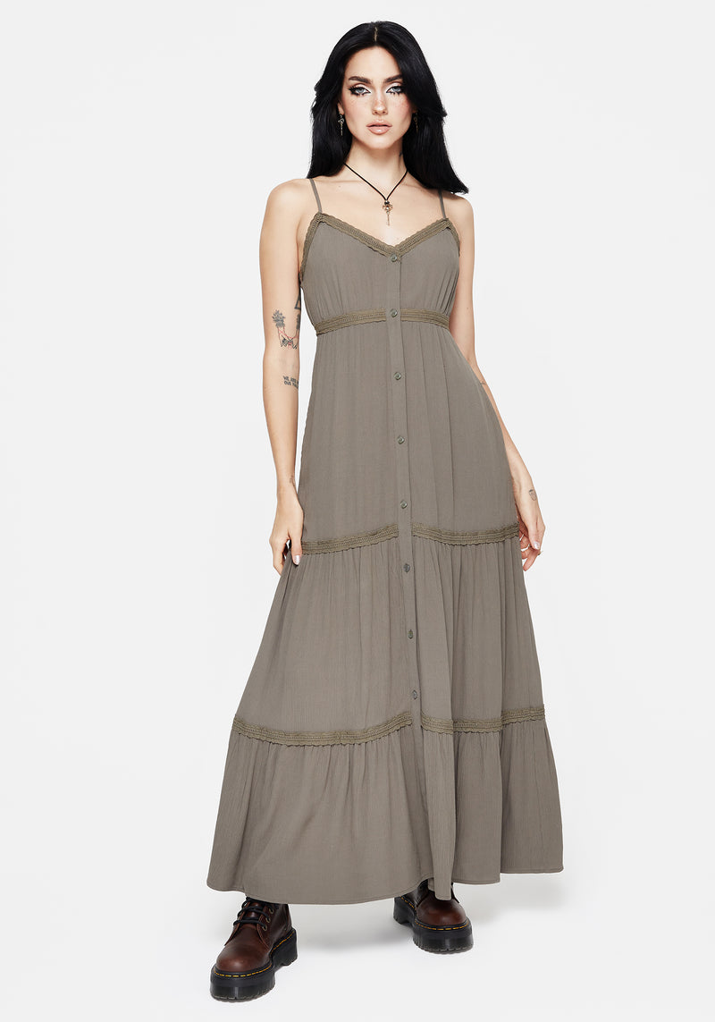 Sara Tiered Lace Maxi Cami Dress