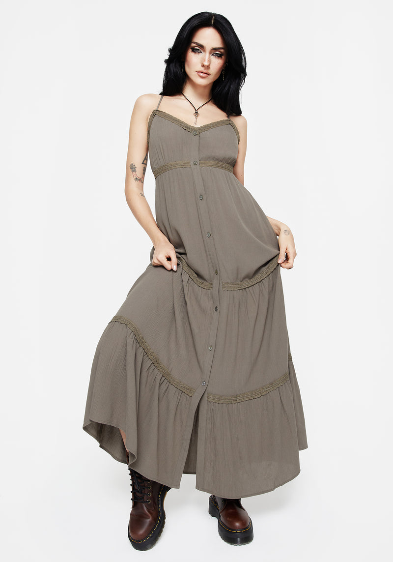 Sara Tiered Lace Maxi Cami Dress