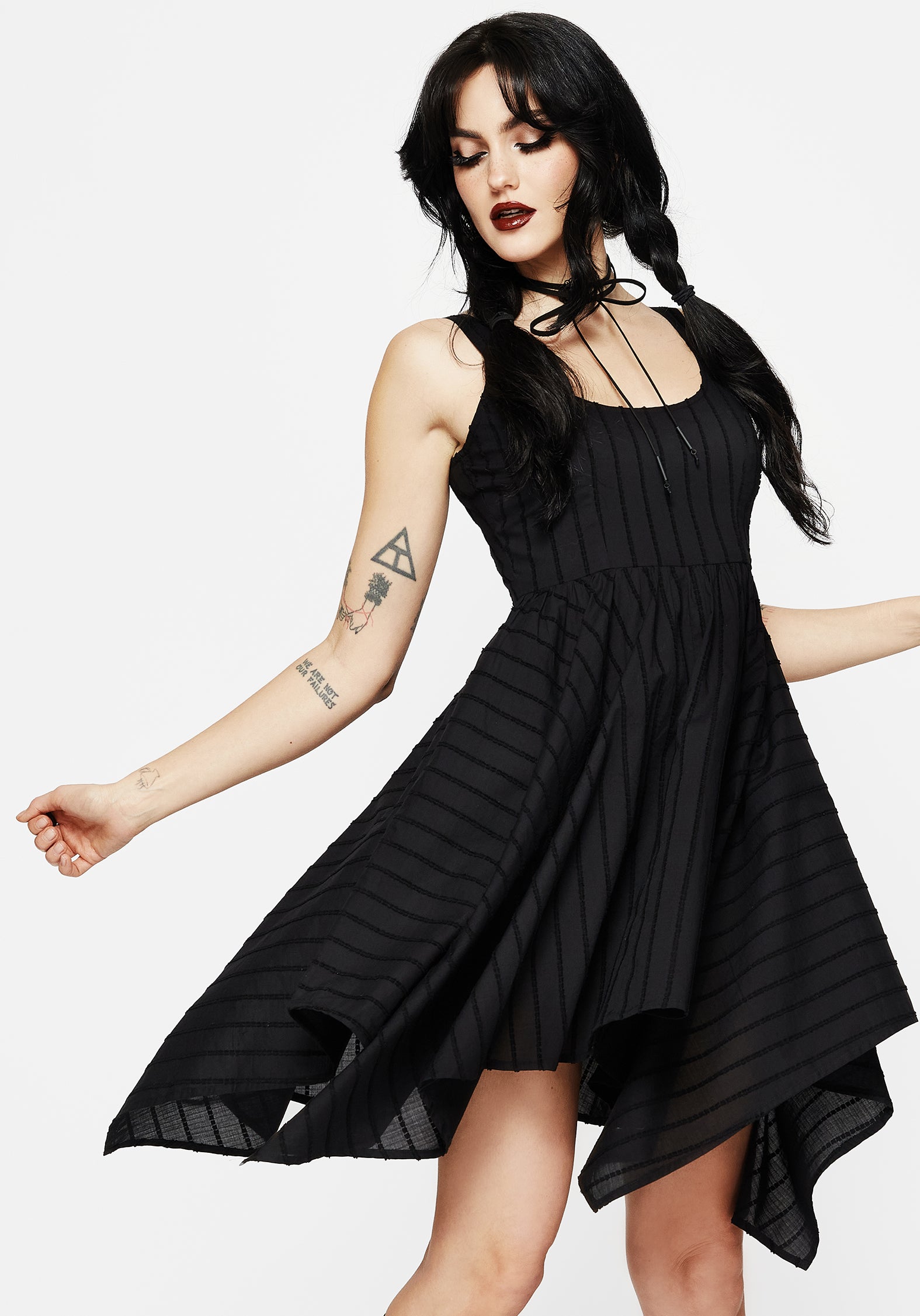 Blythe Handkerchief Hem Mini Dress