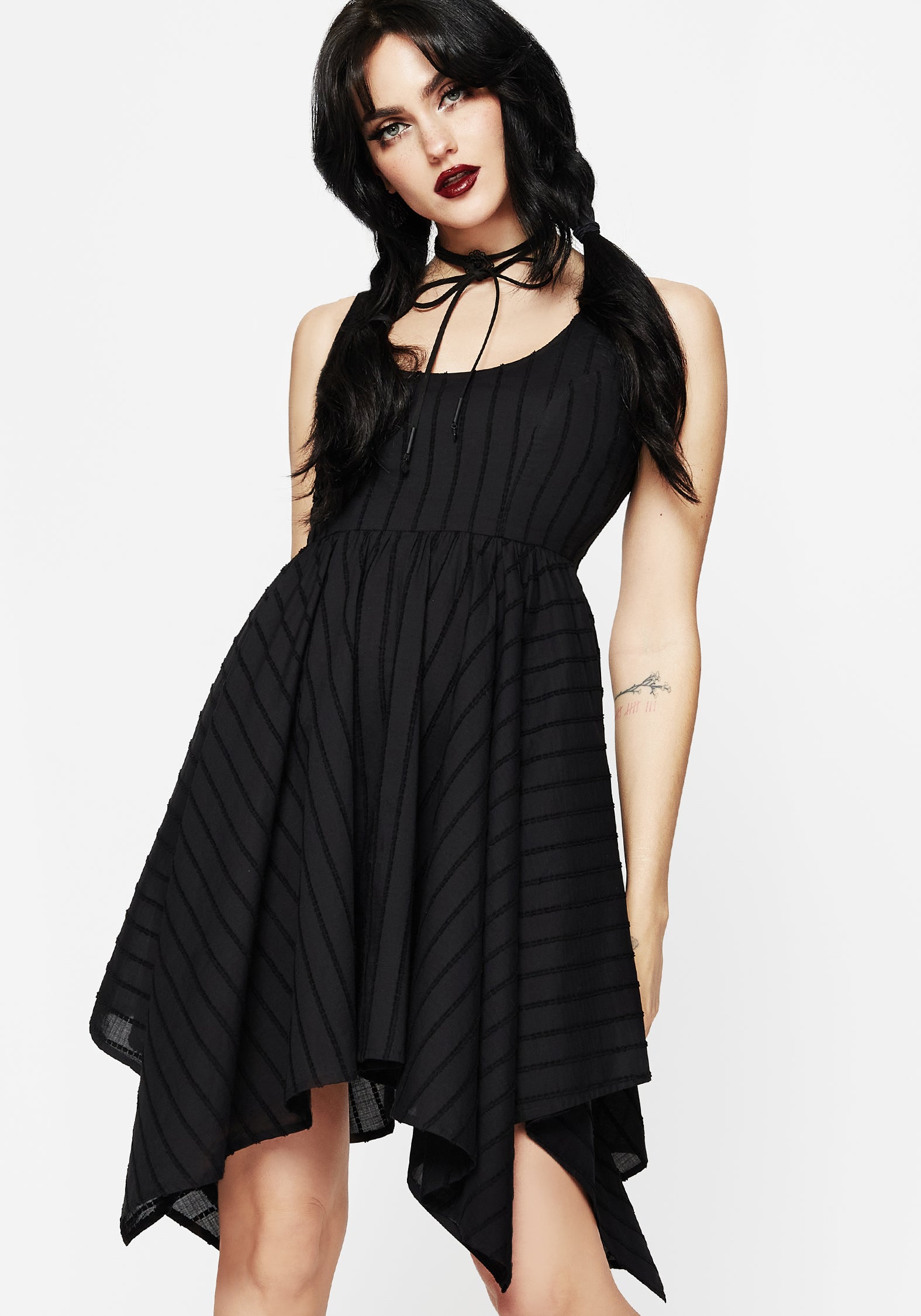 Blythe Handkerchief Hem Mini Dress