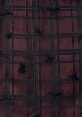 Sedona Organza Check Embroidered Midaxi Skirt