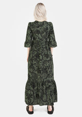 Bashe Cotton Maxi Over Dress - Green