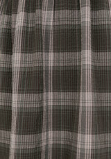 Clara Cotton Check Sleeveless Tiered Smock Midi Dress