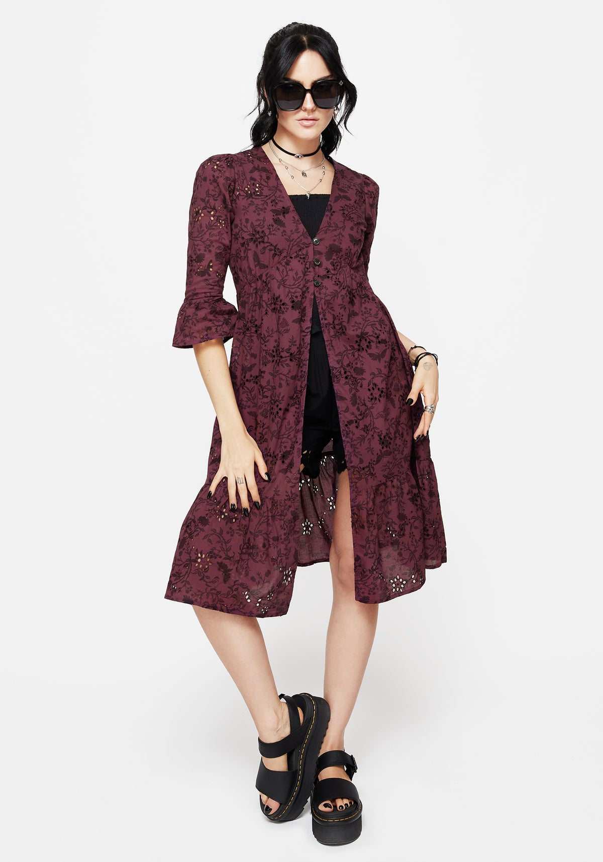 Morgana Cotton Broderie Overdress