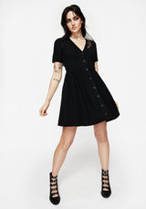 Foxglove V Neck Mini Dress