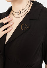 Hester Embroidered Button Up Midi Shirt Dress