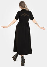 Hester Embroidered Button Up Midi Shirt Dress