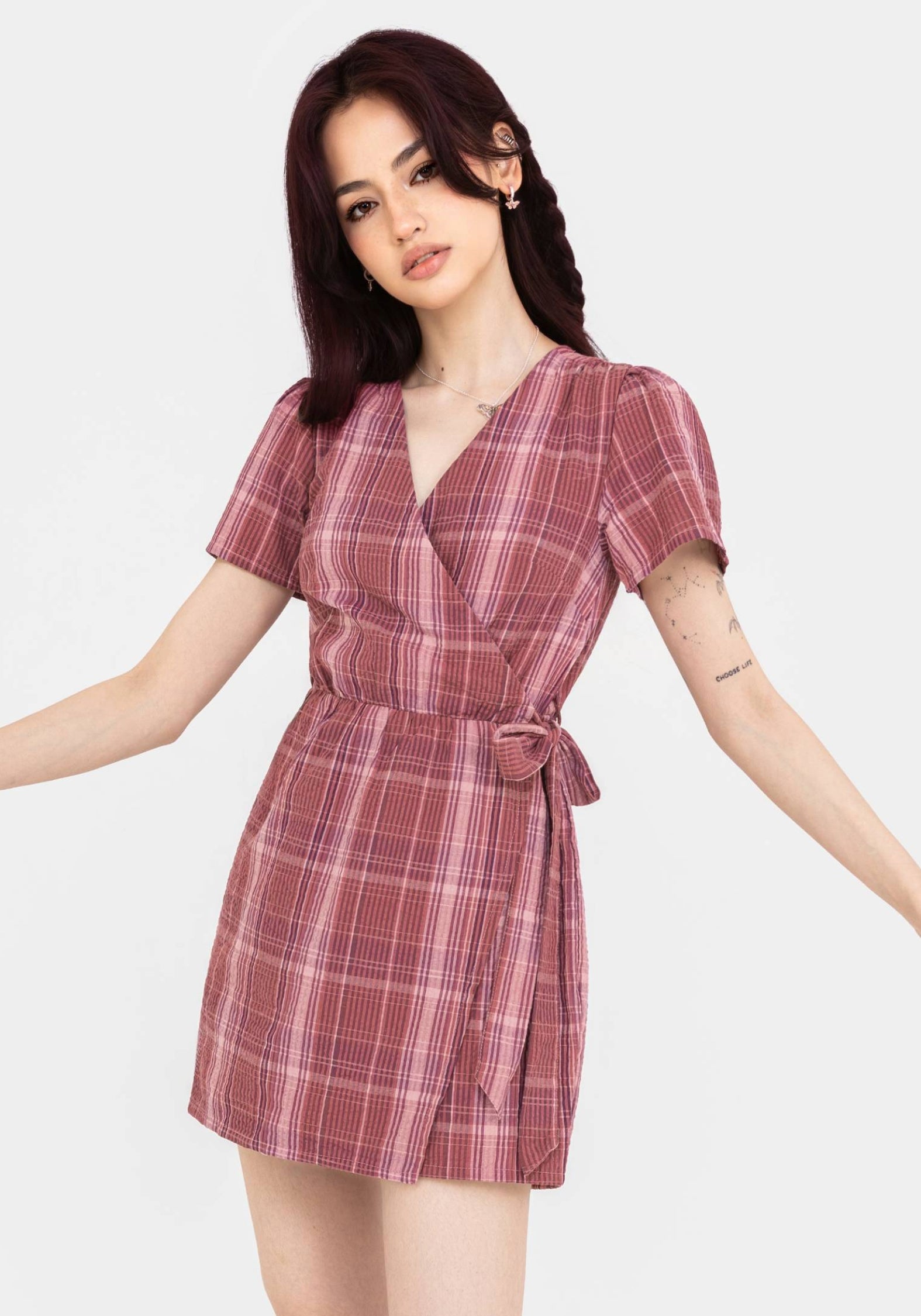 Zorina Cotton Tie Wrap Playsuit