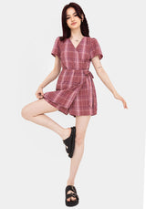 Zorina Cotton Tie Wrap Playsuit