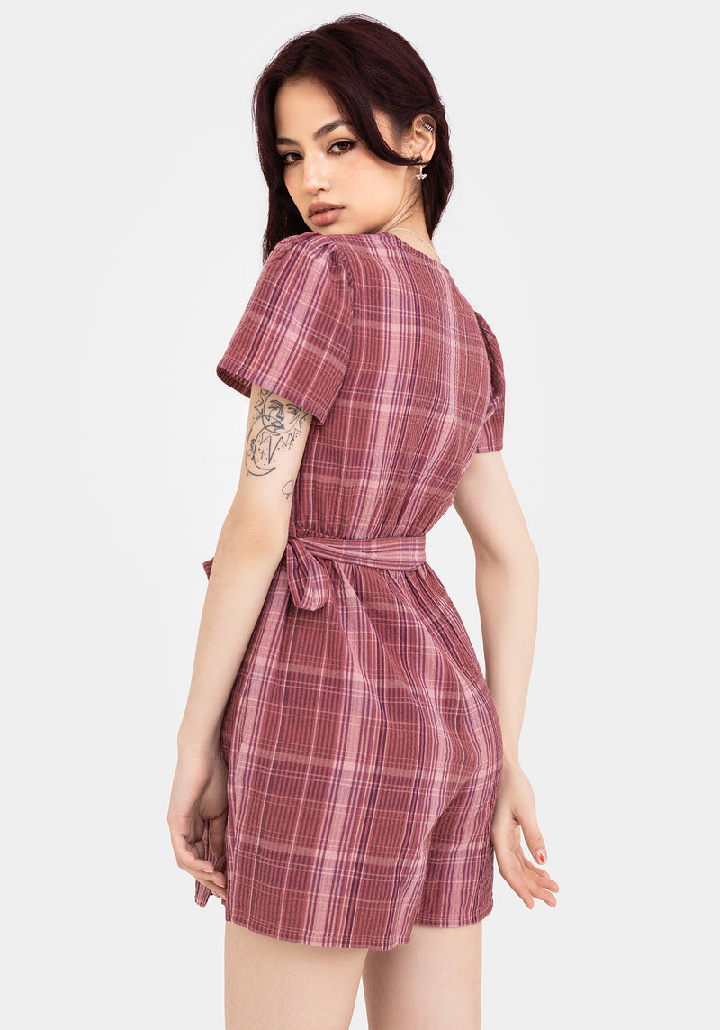 Zorina Cotton Tie Wrap Playsuit