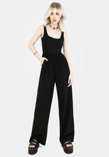 Herne Contrast Wide Leg Jumpsuit