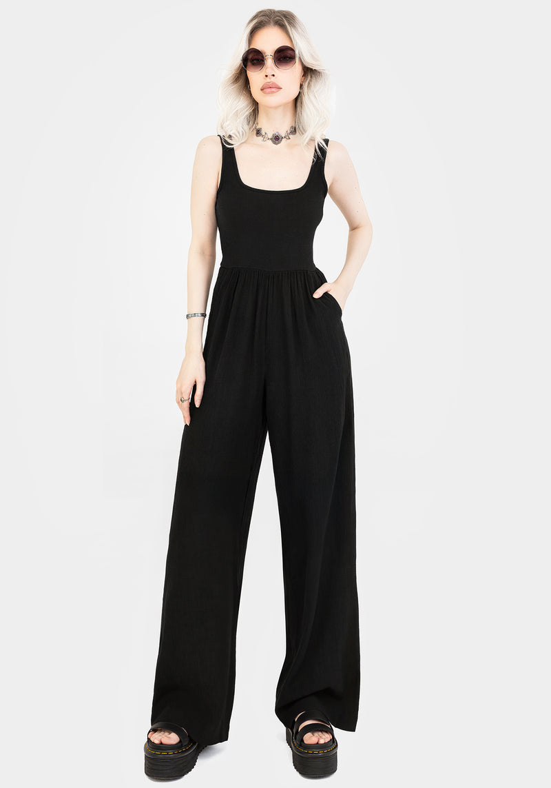 Herne Contrast Wide Leg Jumpsuit