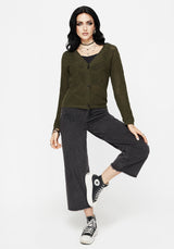 Tulip Jacquard Knit Cardigan