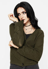 Tulip Jacquard Knit Cardigan