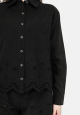 Synthweb Cotton Broderie Hem Shirt