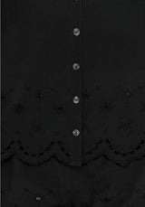 Synthweb Cotton Broderie Hem Shirt