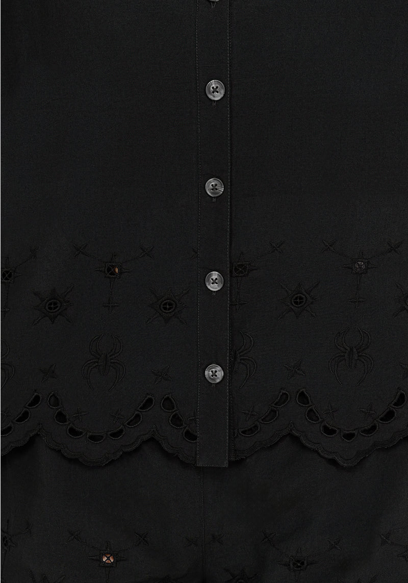 Synthweb Cotton Broderie Hem Shirt