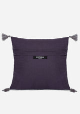 Iris Rope Embroidery Throw Cushion