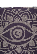 Iris Rope Embroidery Throw Cushion