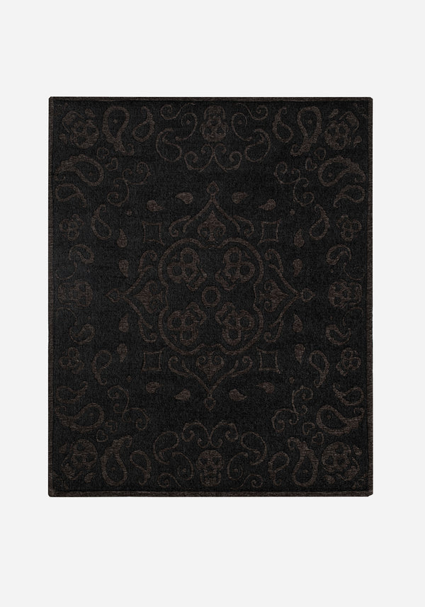 Anarchy Skull Jacquard Cotton Chenille Blanket