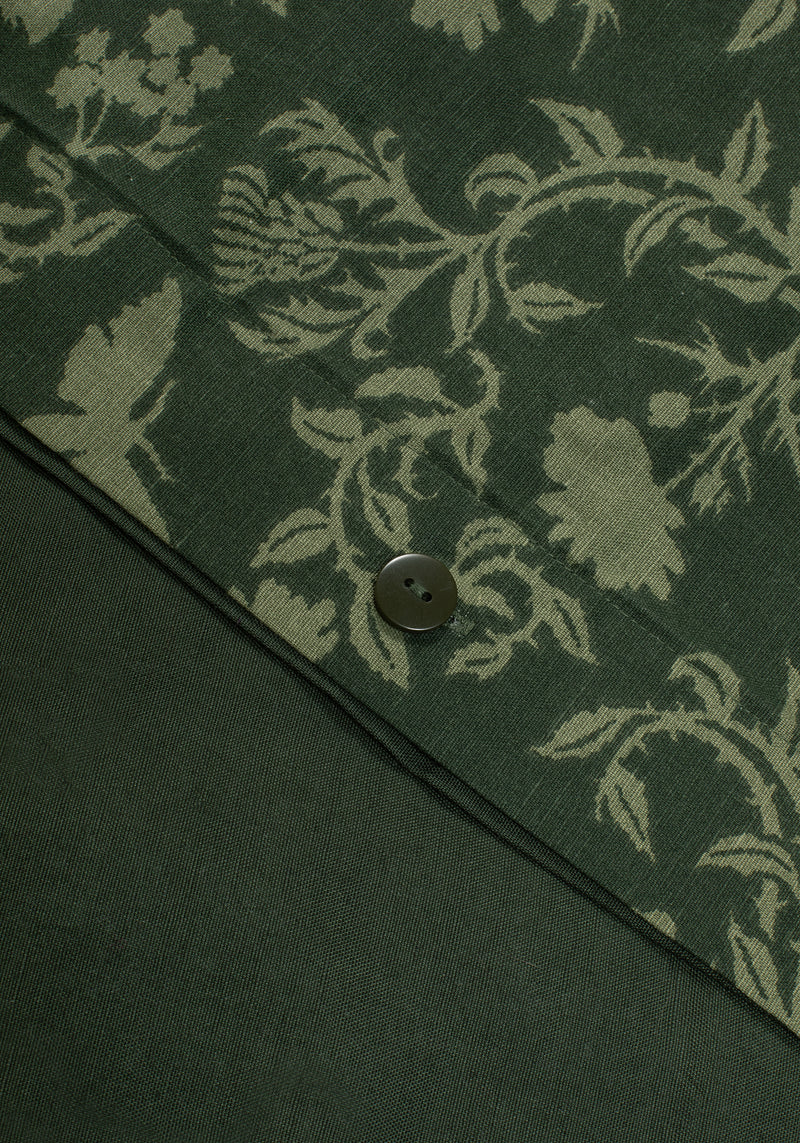 Wildwood Floral Print Cotton Bedding Set - Double