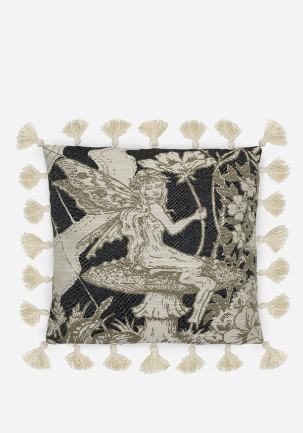 Maypole Fairies Tassel Trim Tapestry Cushion