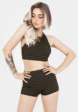 Mire Stripe Racerback Bikini Top