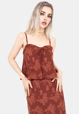 Prosperity Floral Frill Neck Cami Top