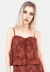 Prosperity Floral Frill Neck Cami Top