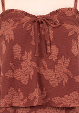 Prosperity Floral Frill Neck Cami Top