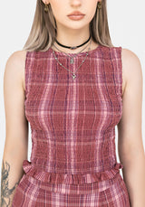 Zorina Cotton Shirred Vest Top