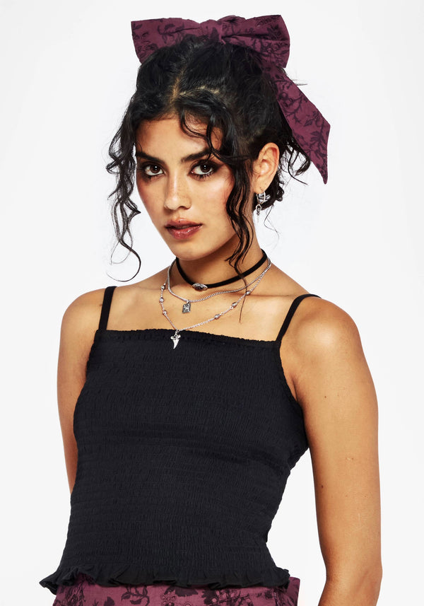 Helia Cotton Shirred Cami Top