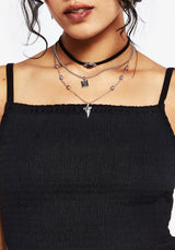 Helia Cotton Shirred Cami Top