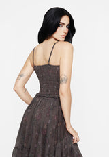 Arnora Chiffon Shirred Bodice Cami Top