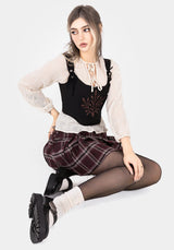 Villain Textured Tie Front Peplum Blouse - White