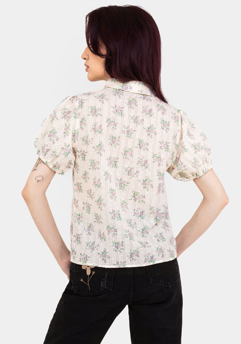 Pleasance Cotton Puff Sleeve Blouse