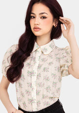 Pleasance Cotton Puff Sleeve Blouse