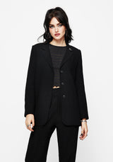 Chloris Embroidered Longline Blazer