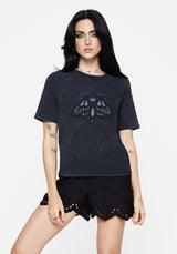 Summertime Cotton Moth Applique T-Shirt