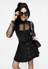 Finis Button Up Mesh Shirt