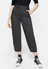 Pinhead Embroidered Belted Balloon Leg Trousers