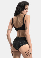 Comet Celestial Printed Balconette Bikini Top