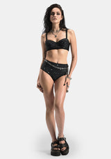 Comet Celestial Printed Balconette Bikini Top