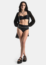 Comet Celestial Printed High Waist Bikini Bottom