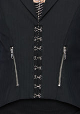 Reina Hook & Eye High Low Blazer