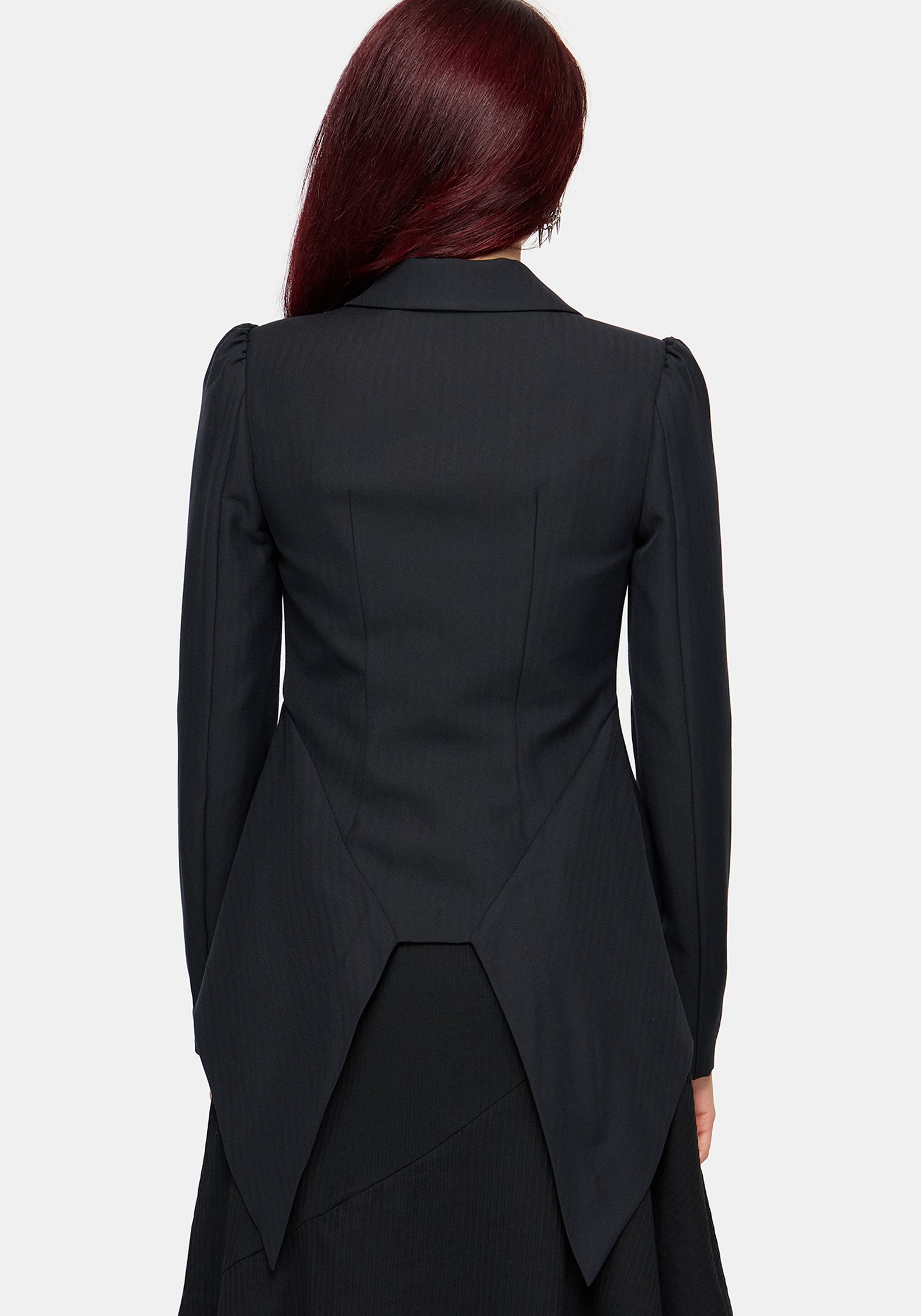 Reina Hook & Eye High Low Blazer