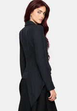 Reina Hook & Eye High Low Blazer