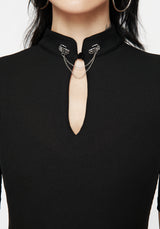 Chiromancy Choker Collar Top